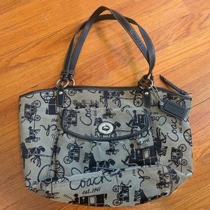 Vintage Coach Equestrian Shoulder Bag